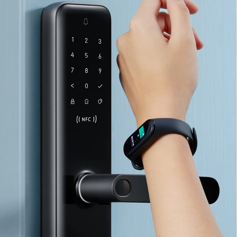 Умный дверной замок Aqara N200 разблокировка по отпечатку пальца Bluetooth NFC звонок