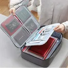 Мульти-Слои документ Билеты сумка для хранения сертификат файл большой Ёмкость Органайзер Чехол дома заграничного паспорта Портфели чехол с замком и ключом