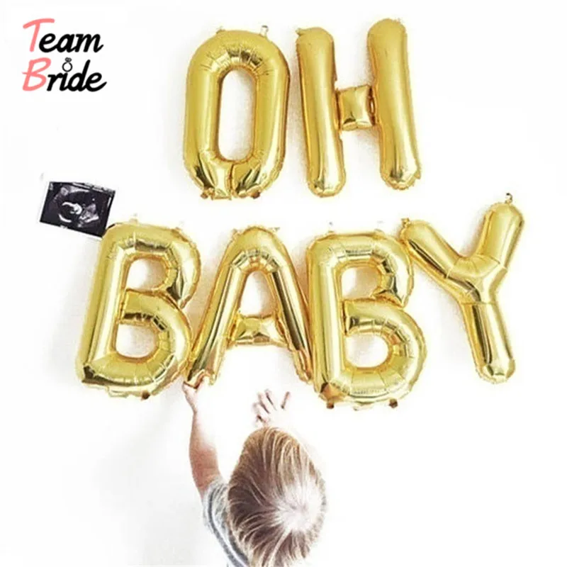 Шары из фольги с надписью The a Boy Girl BABY Shower | Дом и сад