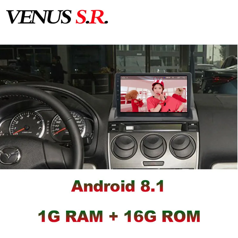 Автомобильный DVD-плеер VenusSR Android 8 1 GPS-навигация мультимедийный плеер для Mazda 6
