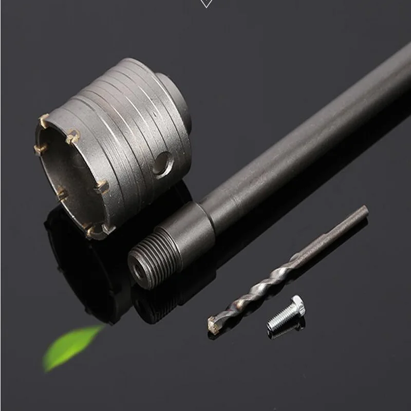 

7PCS/set carbide tipped wall hole saws 30/40/50/60/70mm&2pcs sdsplus or square four hollow extension rods with central drill