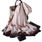 Ретро рама для того, чтобы сохранить тепло осенью и зимой, новый шарф из искусственного шелка, женские двойного назначения; Сезон весна-осень; Тонкие шаль (g-Sensor)