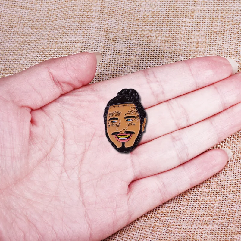 Великолепные музыкальные булавки в стиле Post Malone популярная коллекция