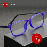 uvlaik mens pure titanium eyeglasses frame men ultralight small square tr90 glasses frame women myopia optical eyeglass lenses