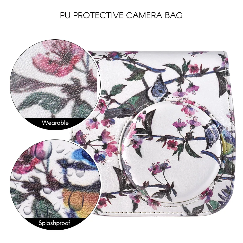 Чехол для камеры Fujifilm Instax Mini 8 чехол из искусственной кожи сумки с ремешком +/8s/8/9