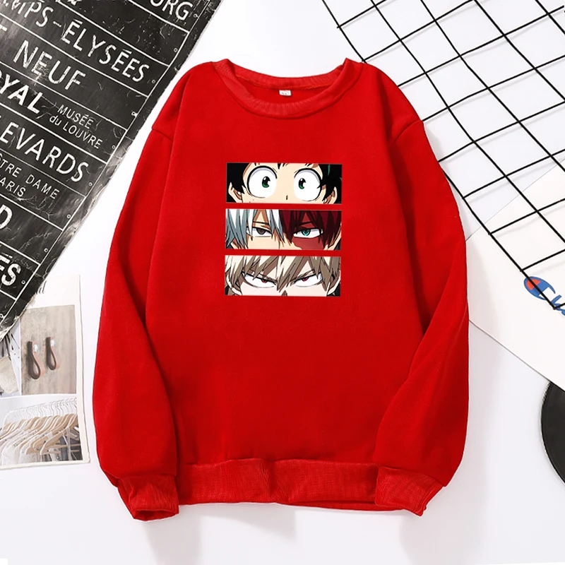 

Fashion Japan Anime Hip Hop Sweatshirt My Hero Academia Hoodies Men Female Autumn Casual Pullover Sweats Hoodie Women goth