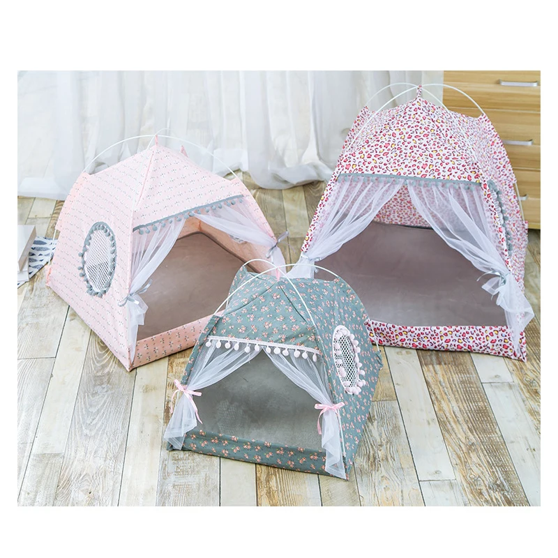 Домик для кошек кровать полузакрытый тент товары животных коврик корзина