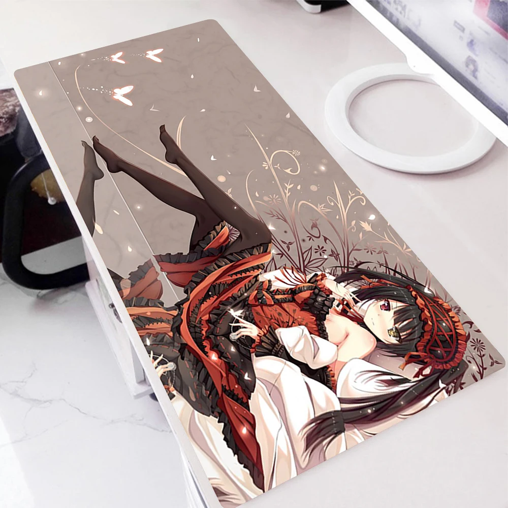 

DATE A LIVE Mousepad Gamer Mouse Mats Diy Deskpad Non-slip Mat Anime Mouse Pad Xl Pc Gamer Complete Rubber Gaming Keyboard Rug