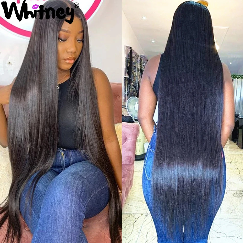 

Straight Human Hair Bundles Extension 28 Inch Mongolian Virgin Human Hair Bundles Natural Color 3/4 Weave Hair Bundles Whitney