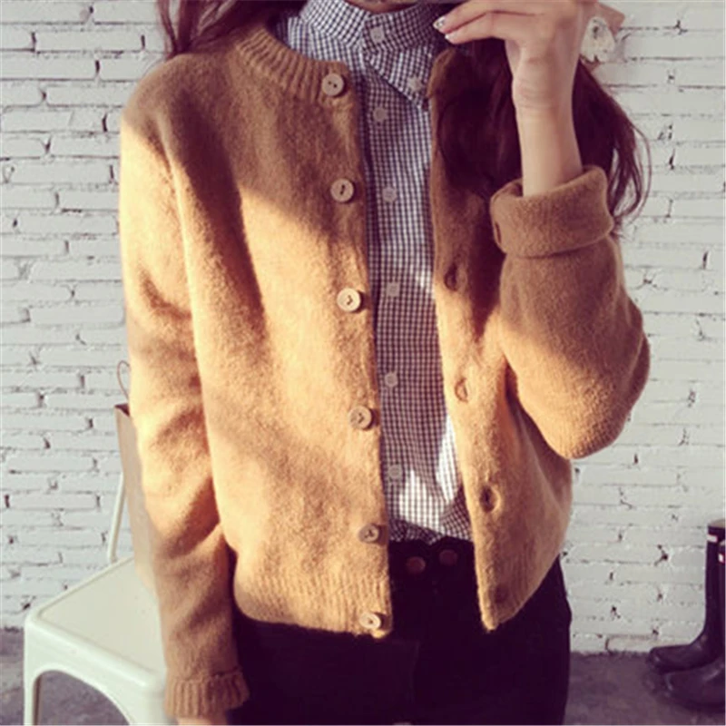 

New Fashion Long Sleeve Sweater for Women Female Autumn Casual Cardigans Ladies Spring Elegant Clothes Tops LWL530