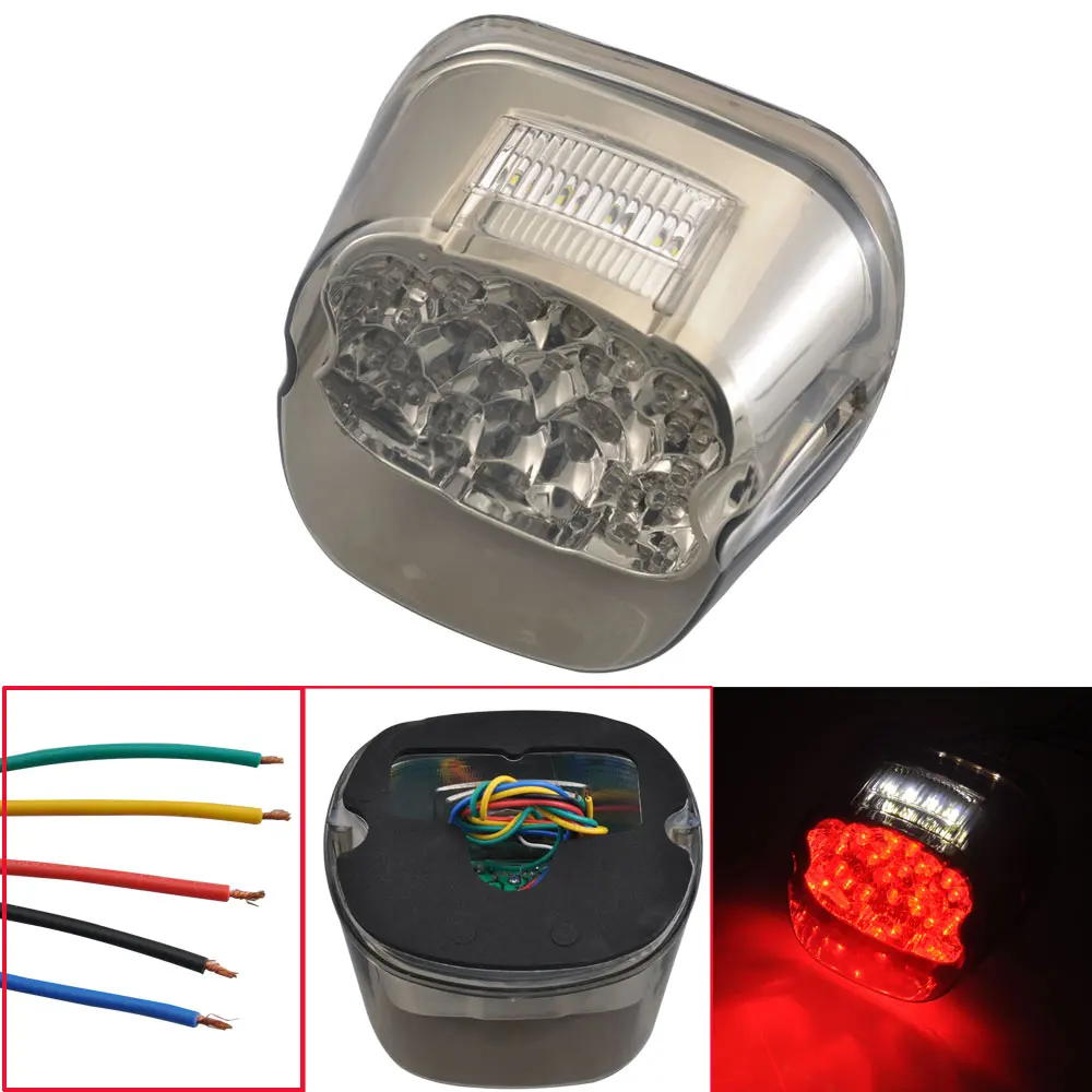 

Мотоциклетные задние светильник работает Тормозная светильник сигнала поворота и номерной знак светильник для Harley Sportster XL 883 1200 Fat Boy