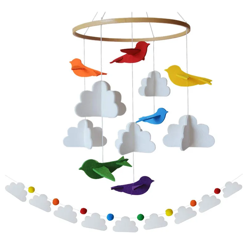 

Nordic Hanging Bed Bell Toy Baby Rattles Mobile for Newborn Room Decoration Photography Props Gifts