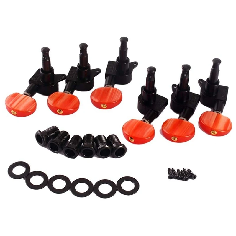 

6 Pcs Guitar String Tuning Pegs Machine Heads Tuning Keys Tuners for Classical Guitar 3L 3R,Great for Guitar Tuning