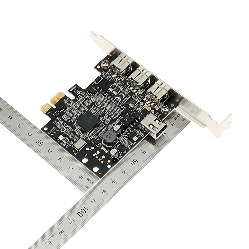 

PCI express 3 Port Firewire 1394B & 1394A PCIe Card ieee 1394 A B 6pin PCI-e adapter converter Controller TI XIO2213 Chipset