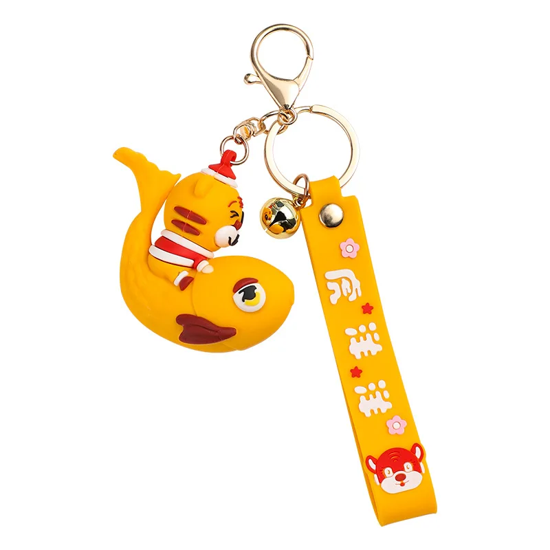 tiger key keychain for leather bags lanyard office 2022 ring mobile phone pendant jewelry accessories wholesale free global shipping