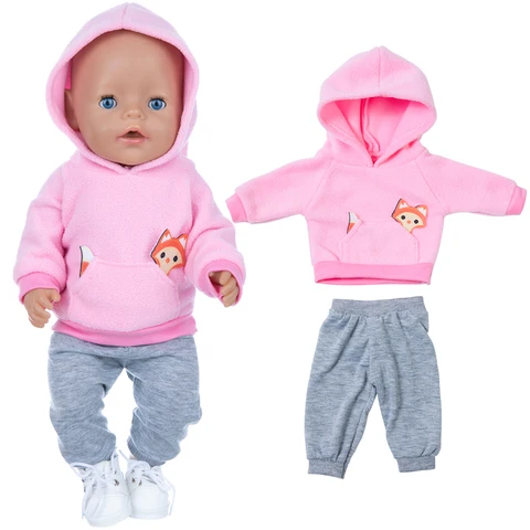 Новый костюм из лисы для 17-дюймовой куклы 43 см Одежда для кукол новорожденных, обувь в комплект не входит.