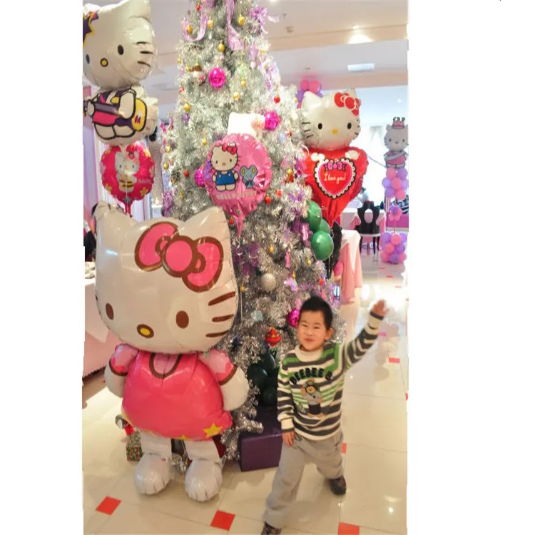 80*48 см/117*68 см Большой размер hello kitty кошка фольгированный шар мультфильм Свадьба День рождения украшение надувной воздушный шар