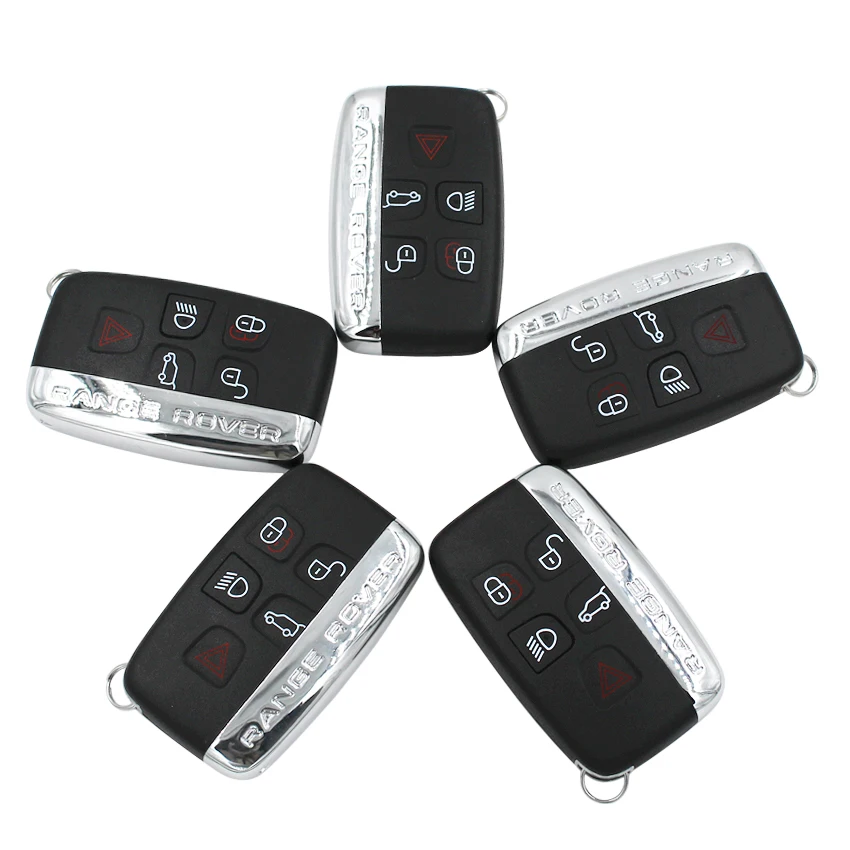 Высокое качество пульт дистанционного ключа чехол Fob 5 Кнопка для Land Rover Range Rover Sport LR4 Evoque для JAGUAR JLR XJ XJL XF