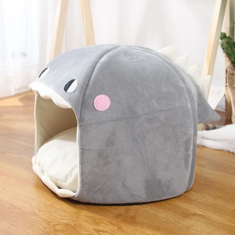 2021 new cave cat house pet bed tent lounger dog basket mat puppy kittens warm cozy house kennel cushion supplies bed for cats free global shipping