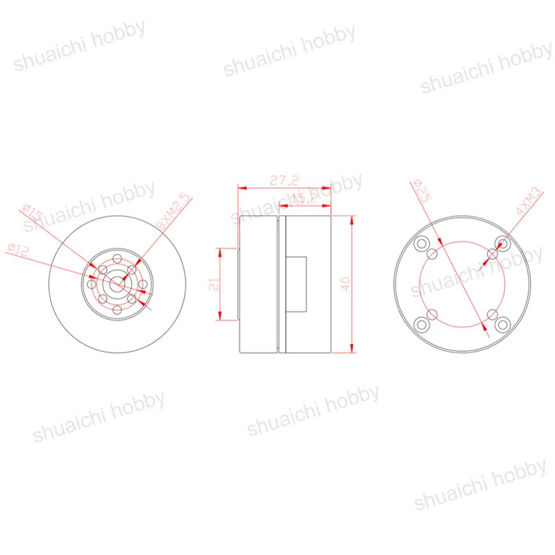 

1PC HT-S-3505 DC Brushless Servo Motor Buit-in Driver and Position Sensor Large Torque 14 Bit Encoder 12V Parts for DIY Robot