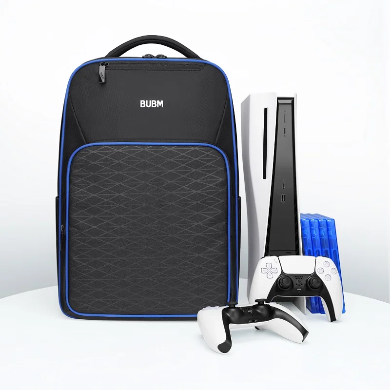 

Game Backpack for Playstation 5 Console Travel Carrying Case Controller Gamepad Monitor Accessories High Capacity Storage Bag