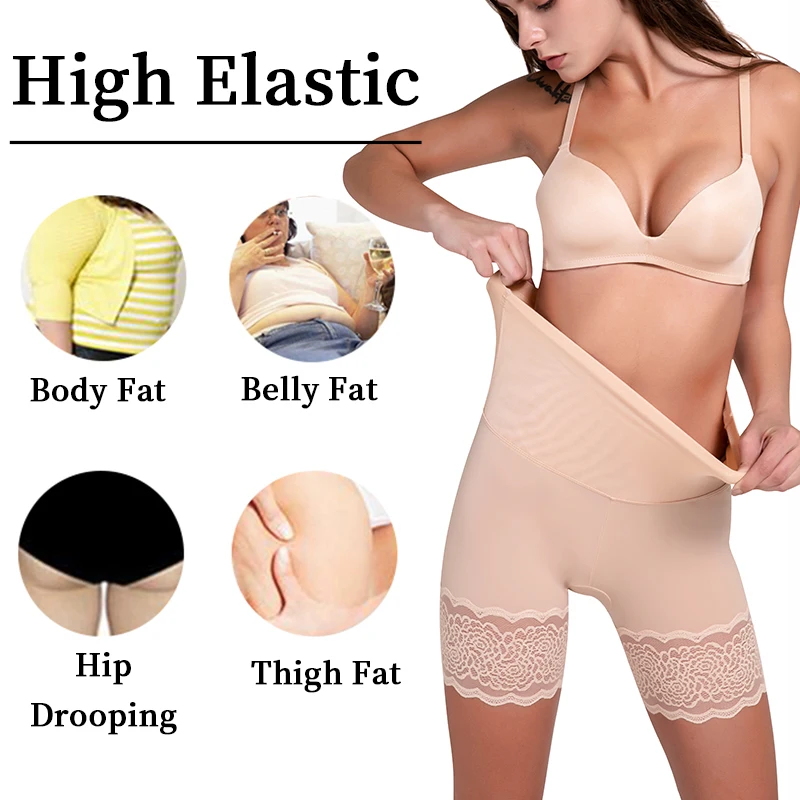 KIWIRATA кружевные трусики с высокой талией Корректирующее белье для тела
