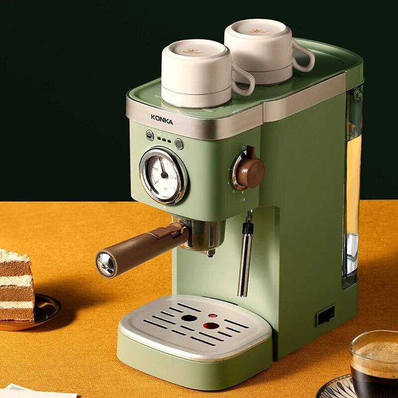 

Home Coffee Machine Italian Semi automatic Capsule Extraction Steam To Make Milk Foam 1050W espresso maker 5-10 cups