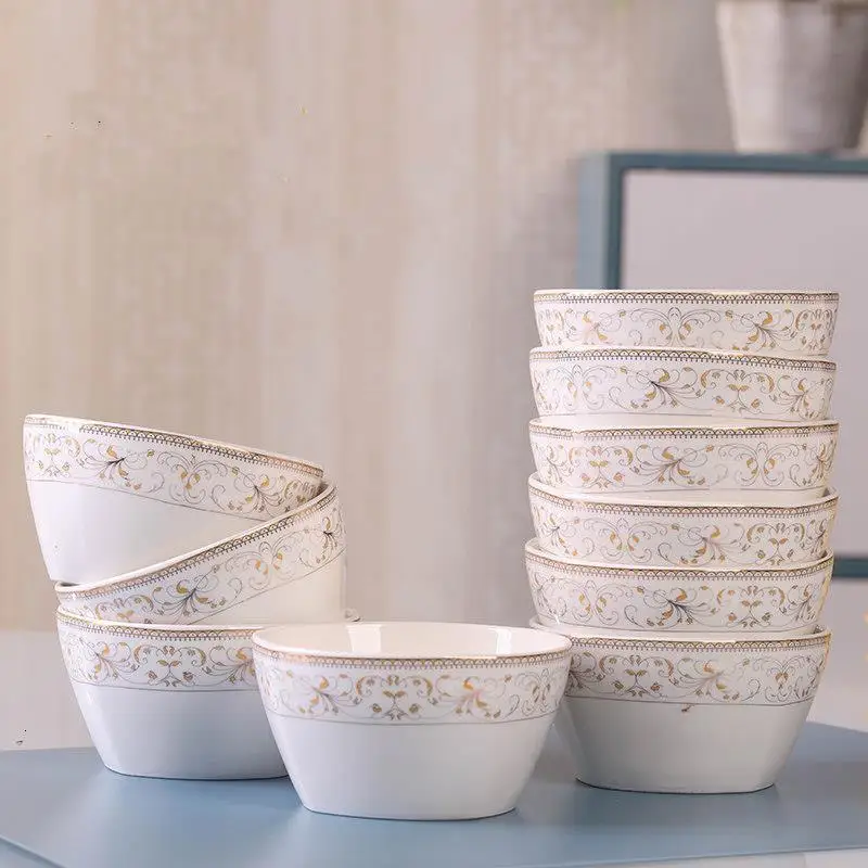 Набор для риса лапша корейский кокосовый соус контейнер еды фарфоровая тарелка