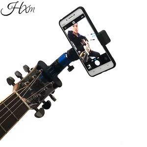 guitar head clip mobile phone holder live broadcast bracket stand tripod clip head for iphone 11 x support desktop music holder free global shipping