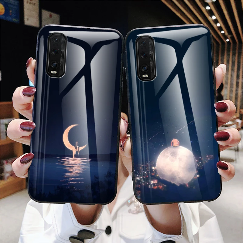 Чехол из закаленного стекла для Oppo Reno 3 Pro 2 Z 2Z Ace Realme XT X2 Q X X50 Cover K3 K5 10x zoom Find x2 pro