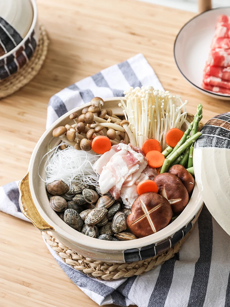 Старинная глиняная керамика в японском стиле посуда горшок Бытовая газовая