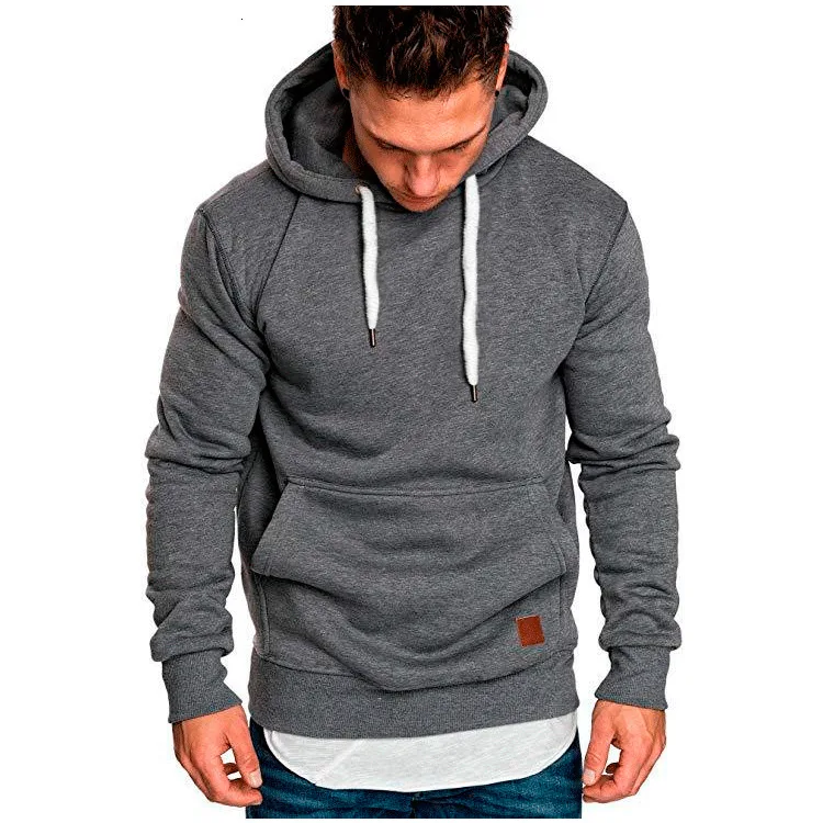 

2019 Spring Autumn Men's Hoodies Slim Hooded Sweatshirts Mens Coats Male Casual Sportswear Streetwear