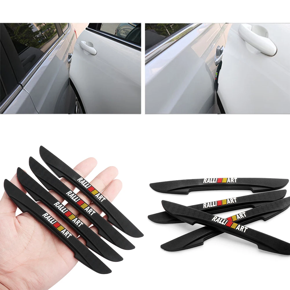 

4Pcs Car Styling Ralliart Logo Car Door Side Edge Decor Stickers For Mitsubishi RALLI ART Lancer 9 10 Asx Outlander Pajero L200