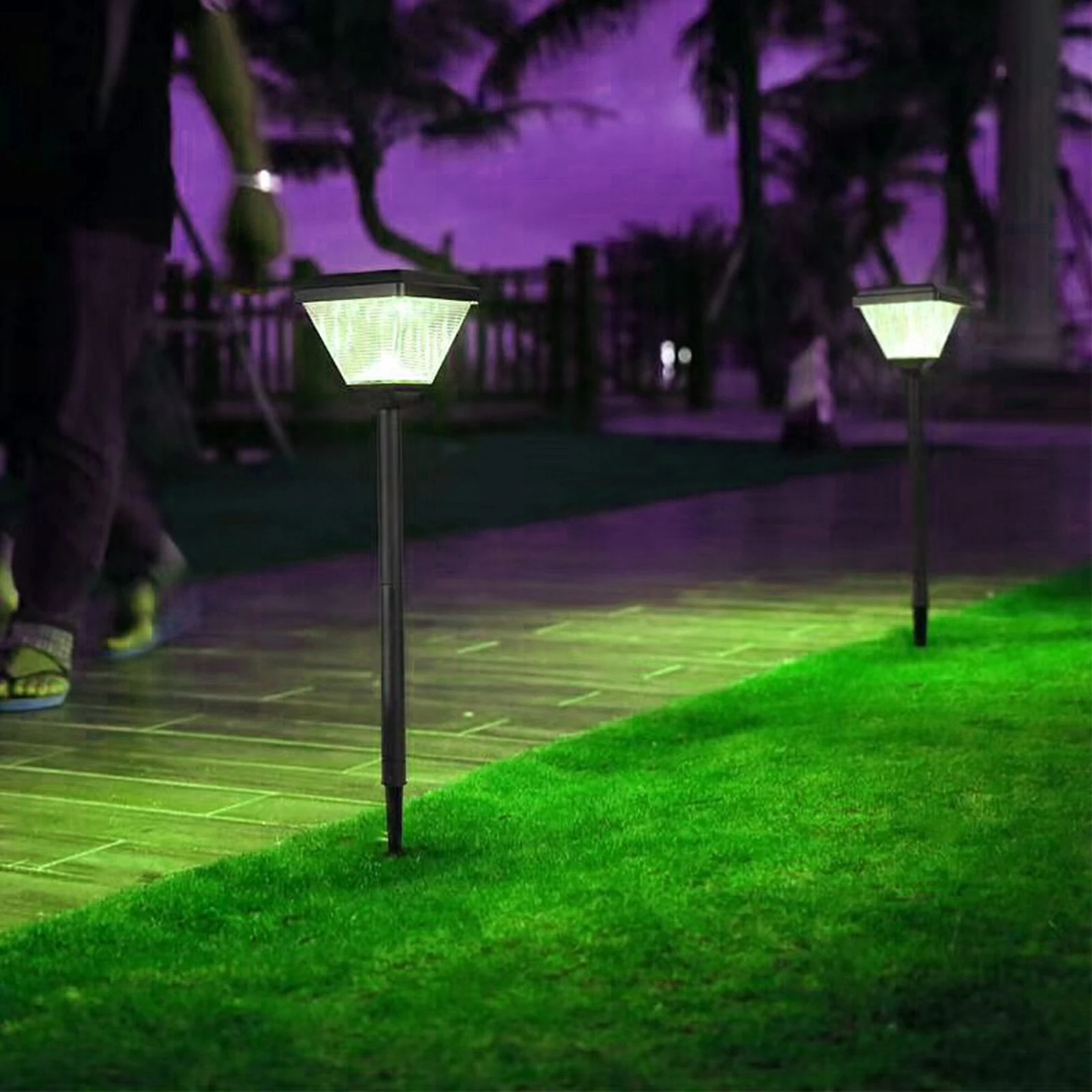 Светодиодный светильник на солнечной энергии традиционный садовый декоративный