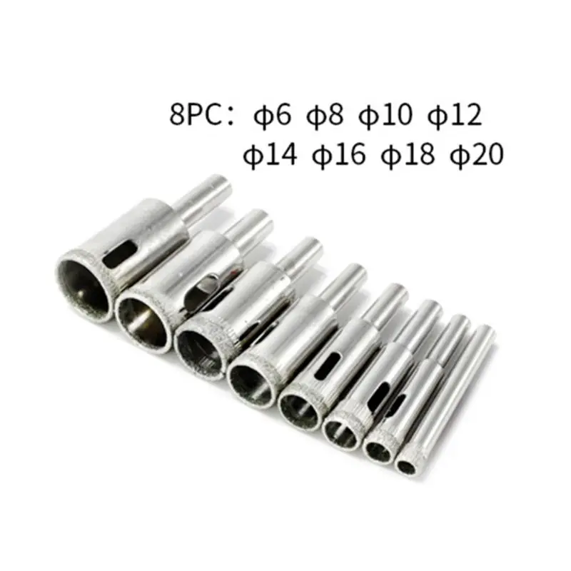 

9pcs 4-83mm Tile Glass Hole Saw Openings Locator Drill Guide with Vacuum Sucker