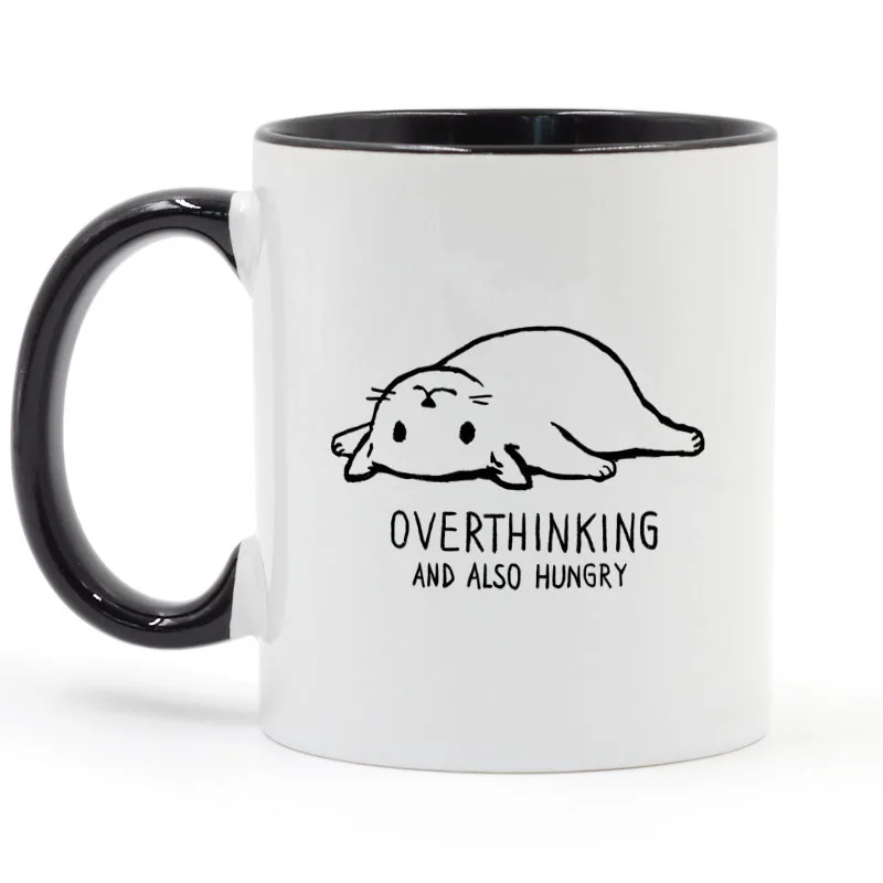 Многодуманная и голодная кофейная кружка креативные подарки 350 мл для молока |