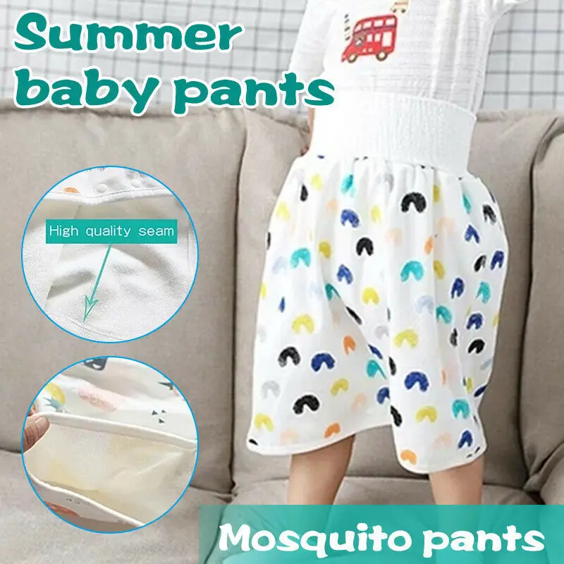 

waterproof cloth nappy diaper urine skirts cotton training pants for infant baby boy girl sleeping bed clothes potty trainining