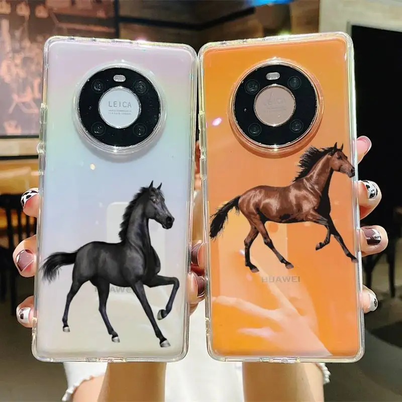 

Running Horse Animal Phone Case For Huawei P 20 30 40 pro lite Psmart2019 Honor 8 10 20 Y5 6 2019 Nova3E