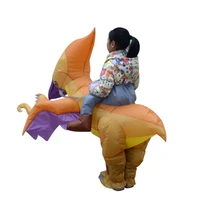 inflatable child riding pterodactyl costume fancy dress cosplay wildlife dress up party clothing kids performance prop