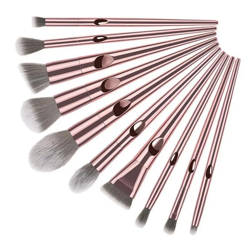 Набор кистей для макияжа SAIANTTH профессиональные Розовые Кисточки нанесения