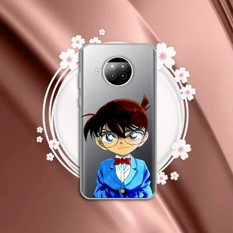 

anime Detective Conan Phone Case Transparent for Xiaomi mi Redmi note 10 t 8 9 pro lite 11 Samsung S 8 9 10 20