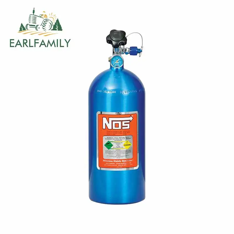 EARLFAMILY 13 см x 4 для NOS Bottle Nitrous наклейки автомобиля Наклейка грузовика Бампер Окно