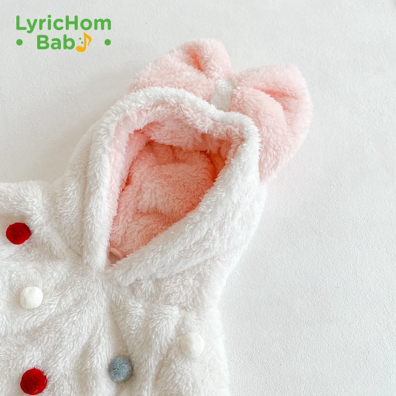 

LyricHom Baby 2021 Spring Autumn Baby Bowknot Hooded Baby Rompers for Baby Boys Girls Jumpsuits Clothes Toddler Girl Romper