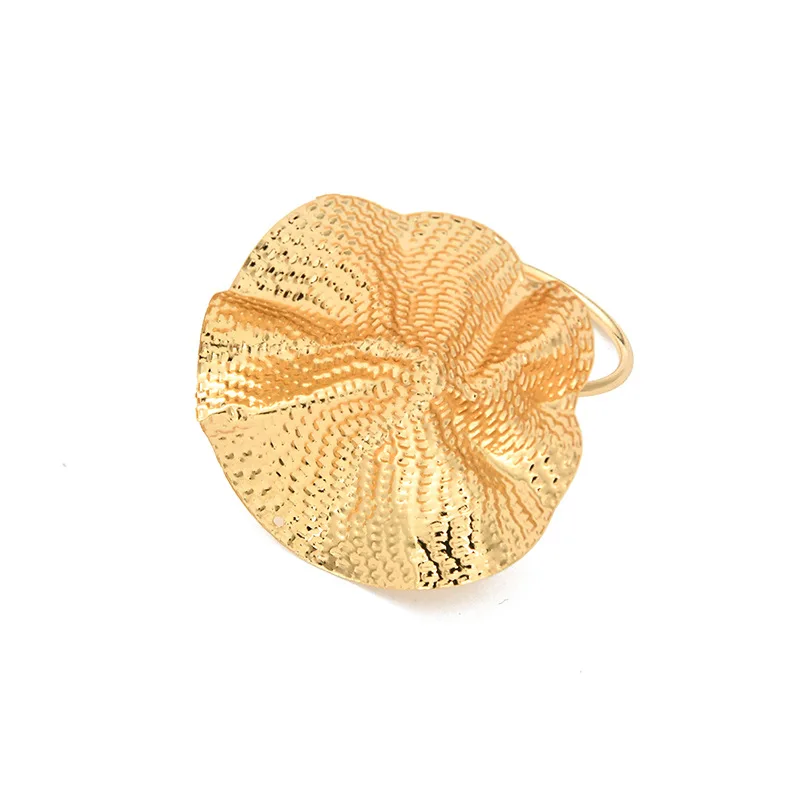 

Metal napkin ring gold-plated lotus leaf dining table napkin buckle European napkin ring towel ring decoration