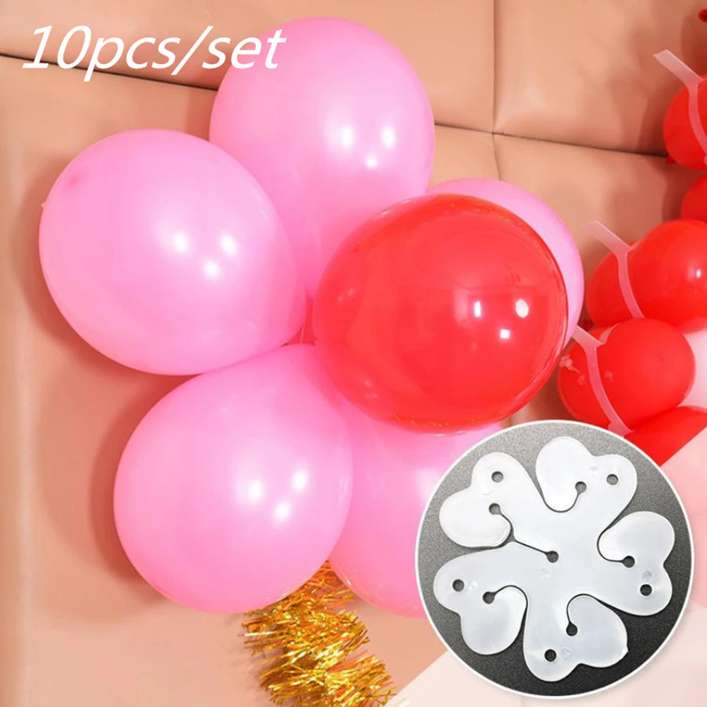5 in 1 Snowflakes Balloon Seal Clips single layer plum clip petal shape balloon birthday wedding room layout sealing | Дом и сад
