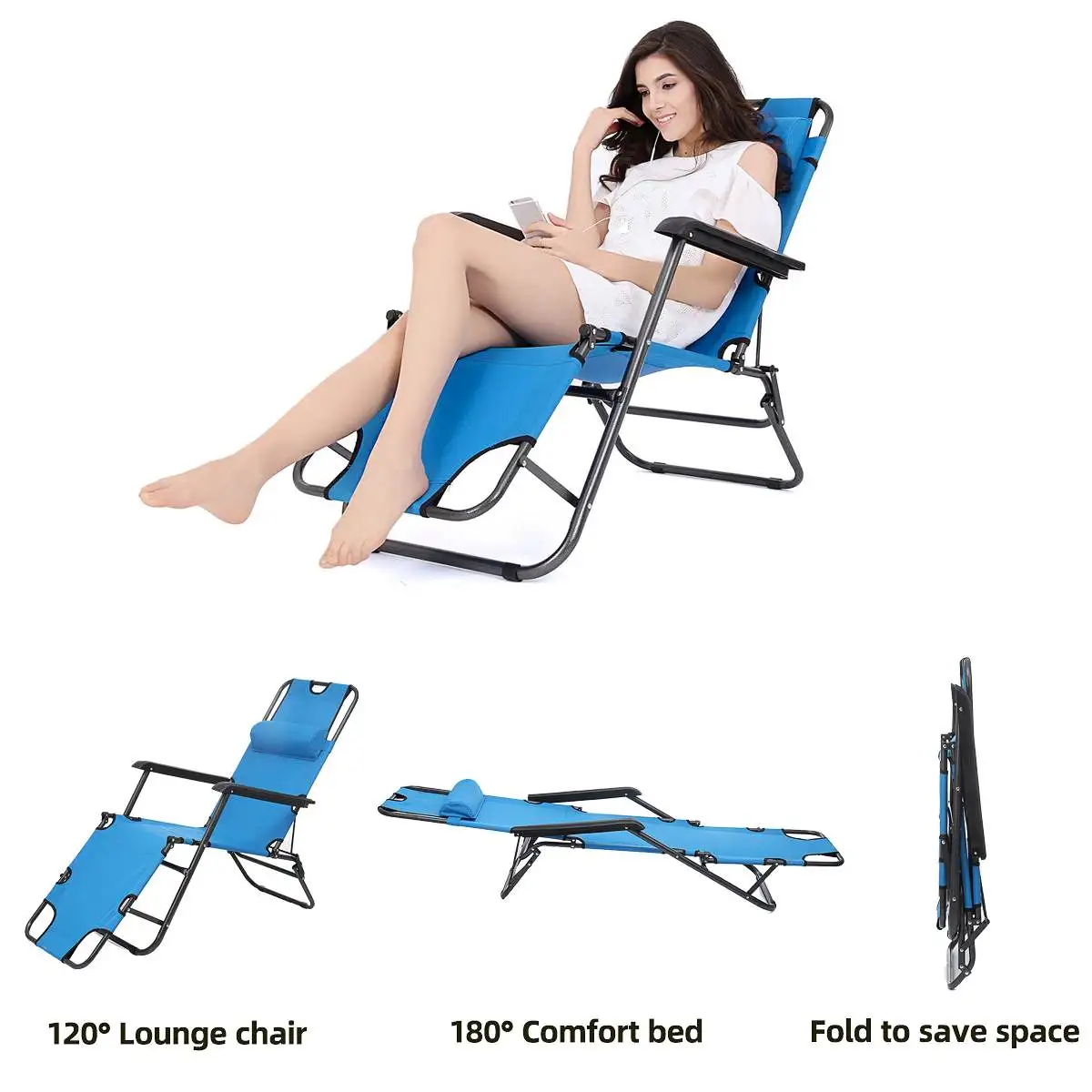 

Folding Fishing Chair Picnic Camping Chair Foldable Beach Chaise Portable Easy To Carry Outdoor Beach Furniture Patio Chairs