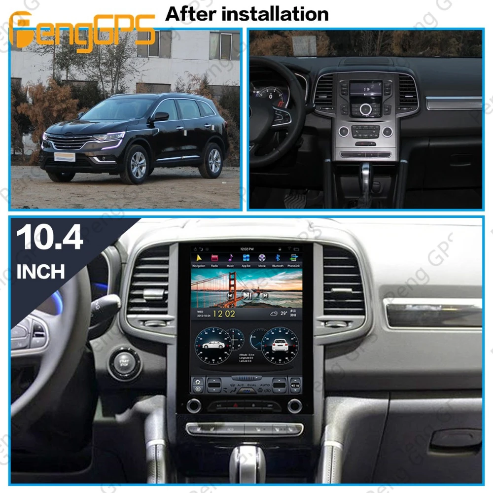 Android PX6 Tesla экран IPS для Renault Megane 4 KOLEOS 2016 + Автомобильный мультимедийный плеер