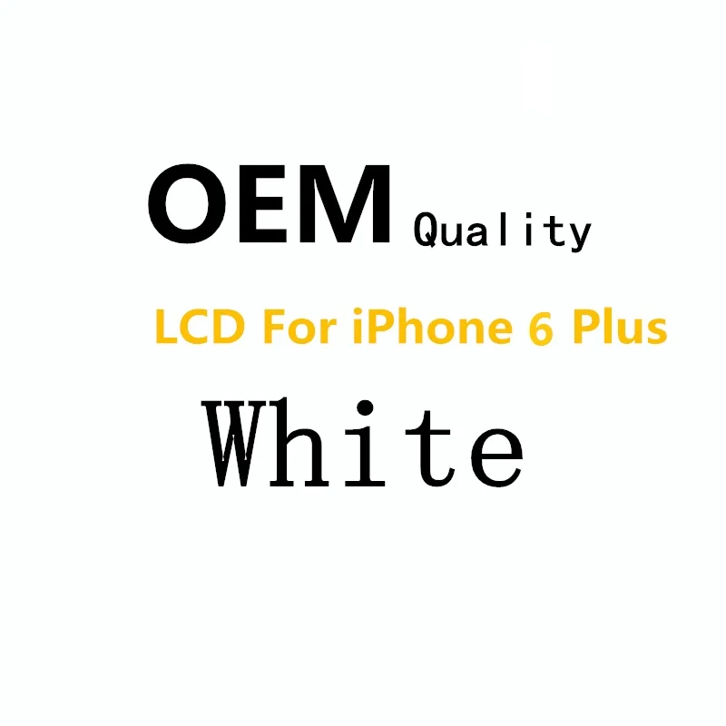 OEM оригинальное качество ЖК-дисплей для iPhone 6 6s 7 Plus кодирующий преобразователь сенсорного экрана в сборе Замена Черный Белый - Цвет: For 6 Plus White