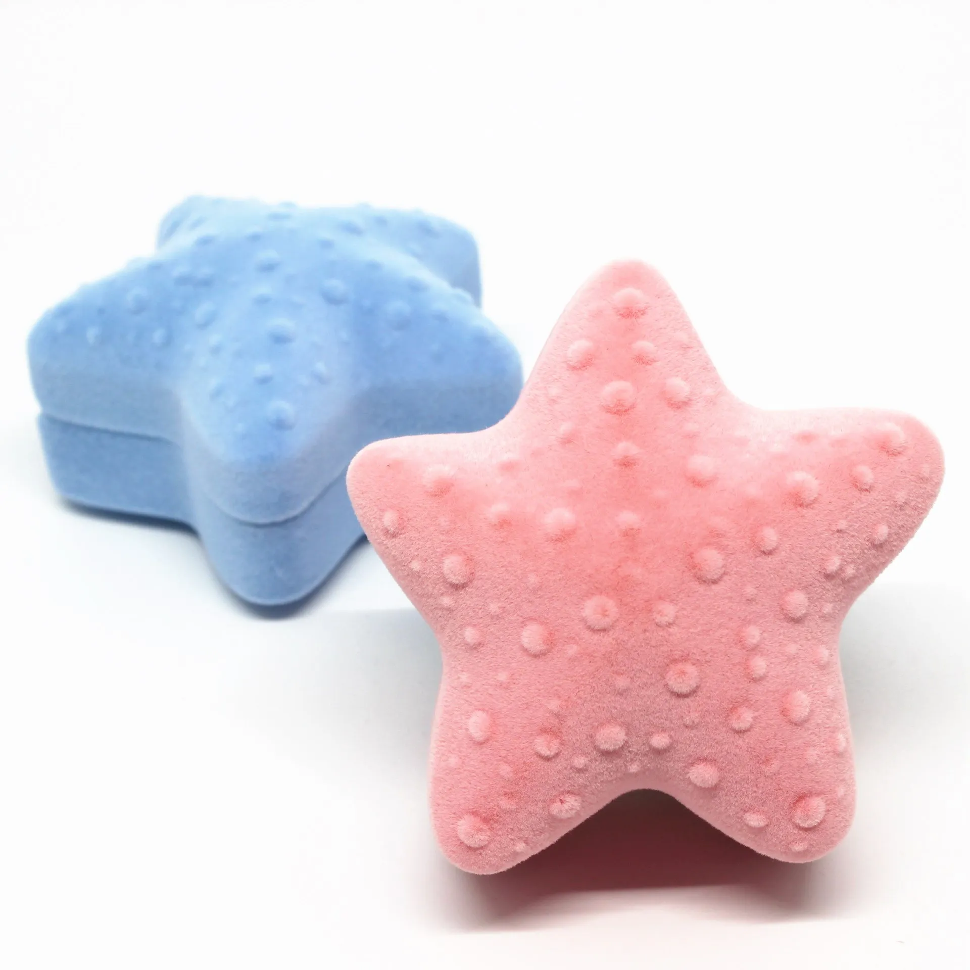 HOSENG 10Pcs Pink and Blue Macaron Color Star Box Women Pendant Necklace Portable Gift Jewelry Case HS_577