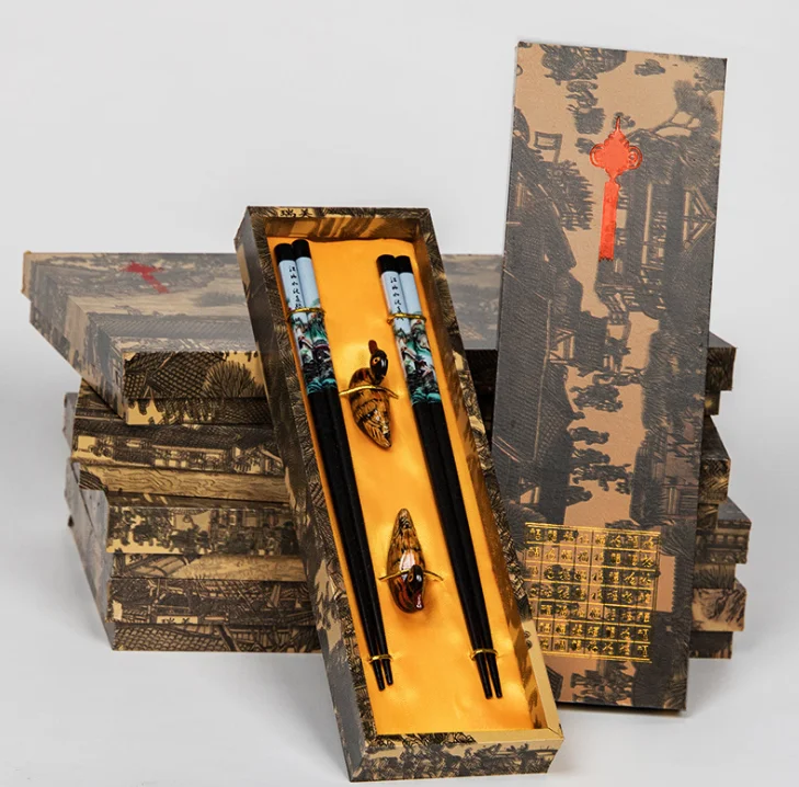 Китайские деревянные палочки ручной работы Пищевые Инструменты для еды